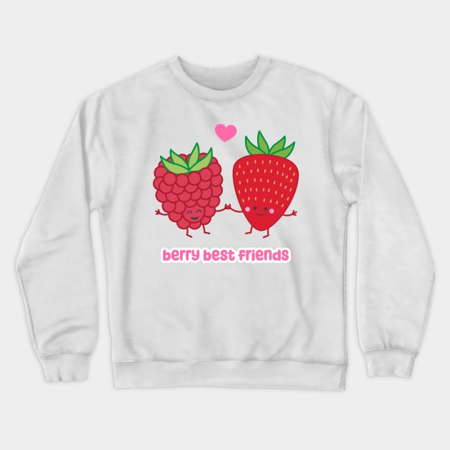 Berry Best Friends | by queenie's cards Crewneck Sweatshirt by queenie's cards